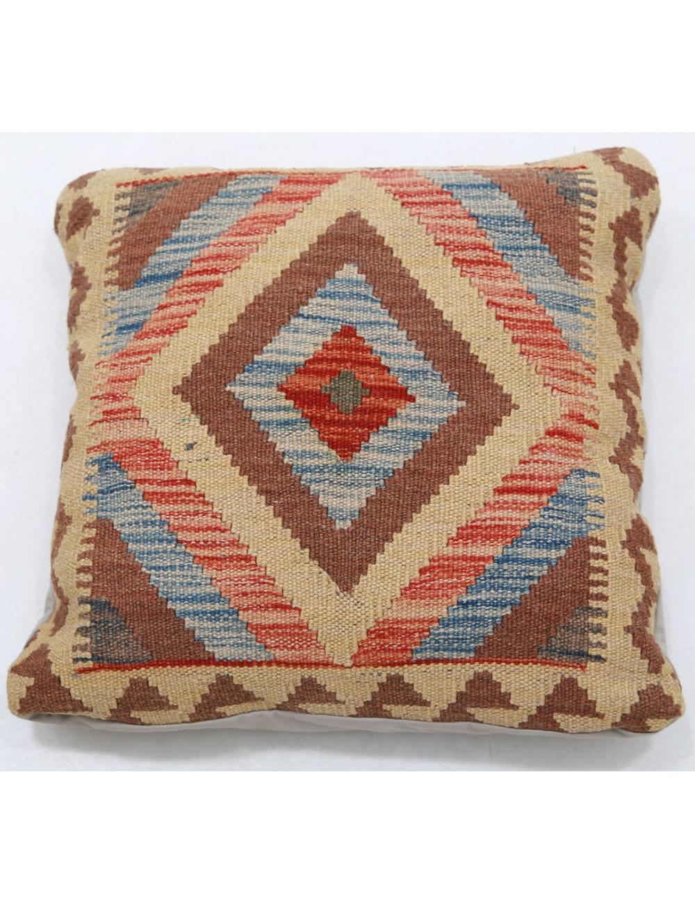 Pillows 1' 5" X 1' 5" Hand-Woven Wool Pillow 1' 5" X 1' 5" (43 X 43) / Multi / Multi