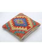 Pillows 1' 5" X 1' 5" Hand-Woven Wool Pillow 1' 5" X 1' 5" (43 X 43) / Multi / Multi