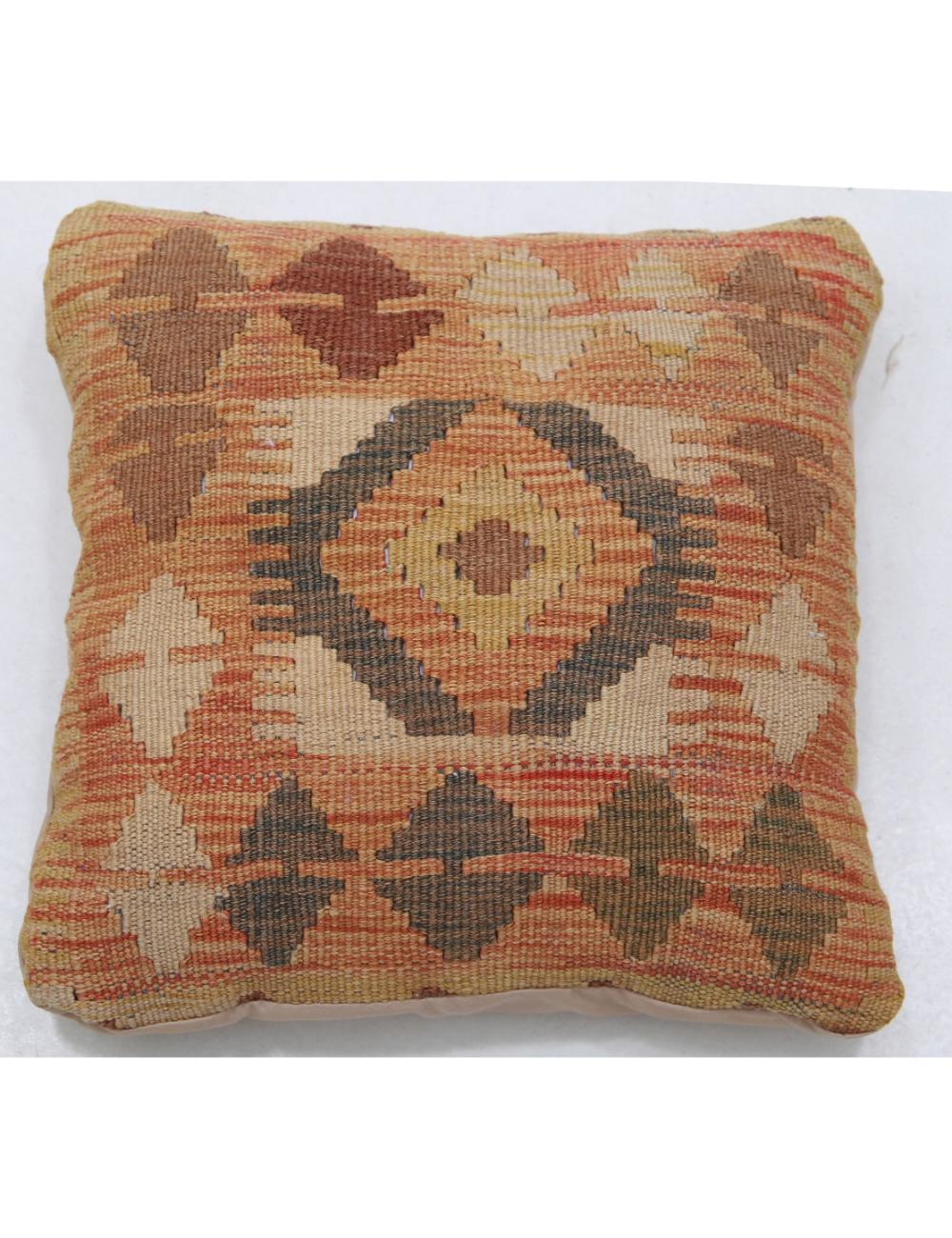 Pillows 1' 5" X 1' 5" Hand-Woven Wool Pillow 1' 5" X 1' 5" (43 X 43) / Multi / Multi