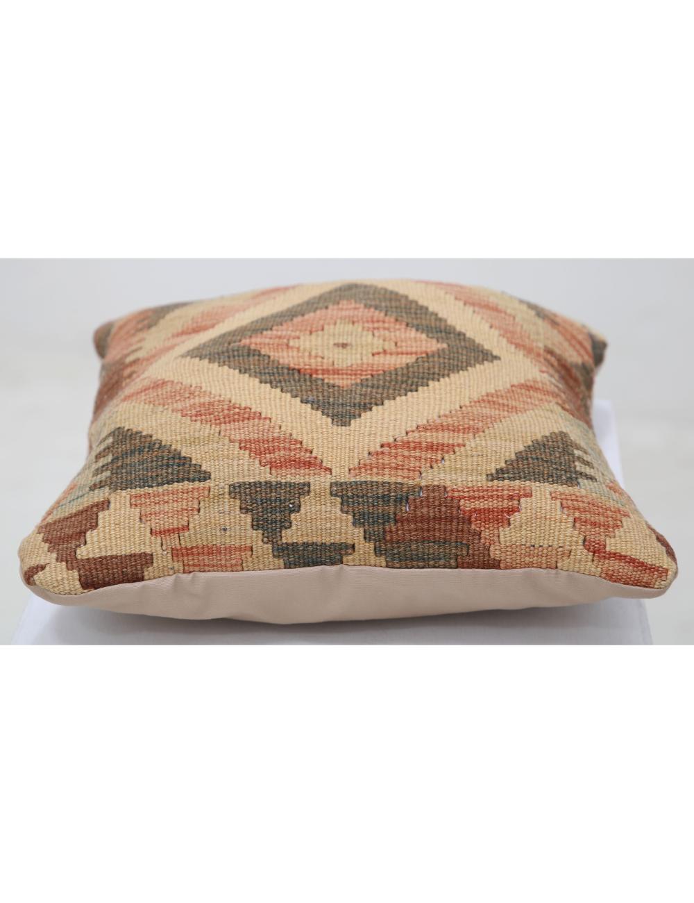 Pillows 1' 5" X 1' 5" Hand-Woven Wool Pillow 1' 5" X 1' 5" (43 X 43) / Multi / Multi