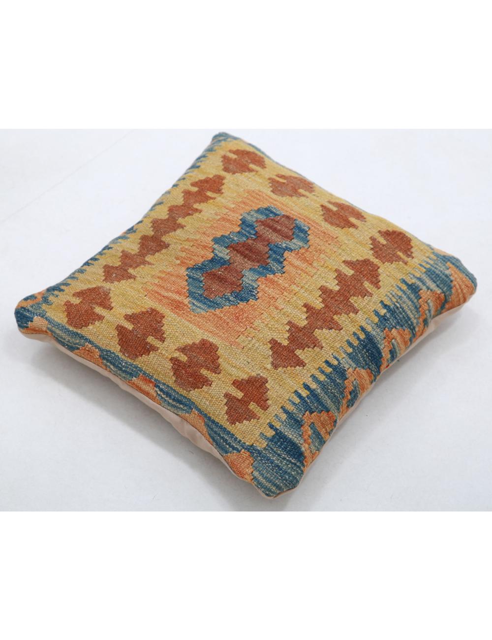 Pillows 1' 5" X 1' 5" Hand-Woven Wool Pillow 1' 5" X 1' 5" (43 X 43) / Multi / Multi