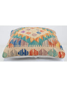 Pillows 1' 5" X 1' 5" Hand-Woven Wool Pillow 1' 5" X 1' 5" (43 X 43) / Multi / Multi