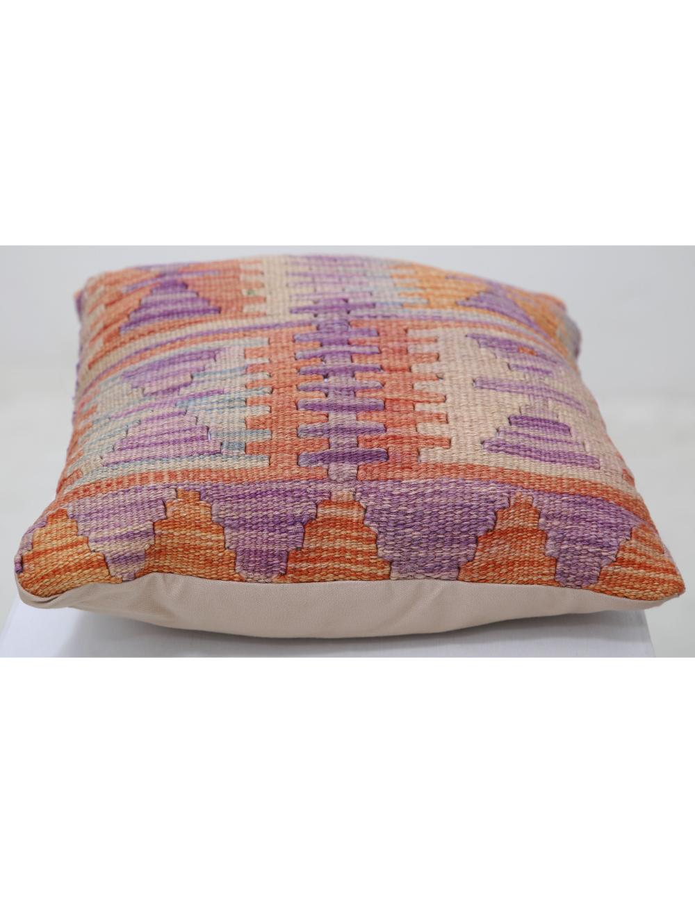 Pillows 1' 5" X 1' 5" Hand-Woven Wool Pillow 1' 5" X 1' 5" (43 X 43) / Multi / Multi