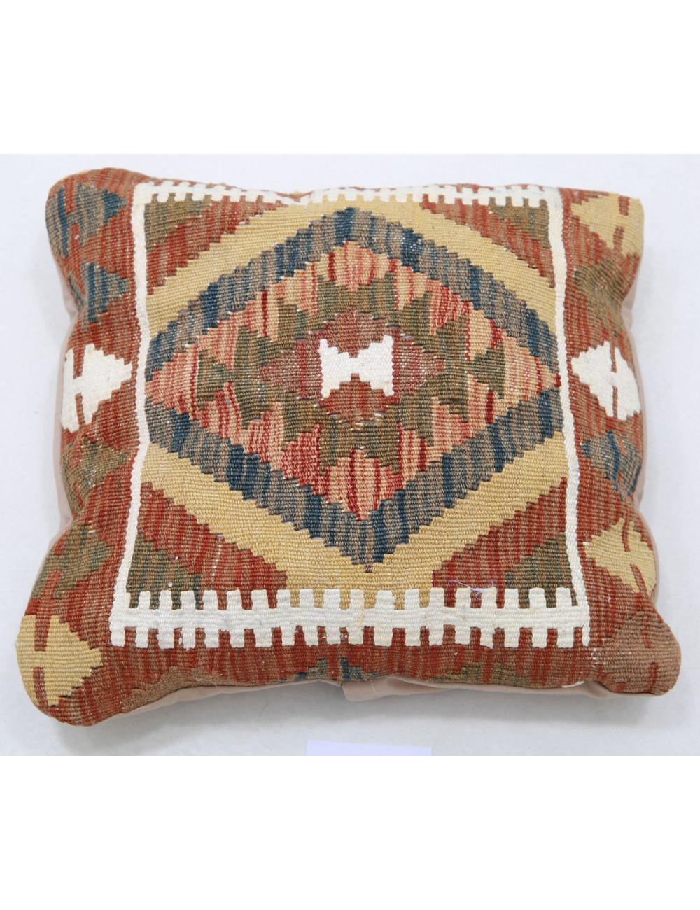 Pillows 1' 5" X 1' 5" Hand-Woven Wool Pillow 1' 5" X 1' 5" (43 X 43) / Multi / Multi