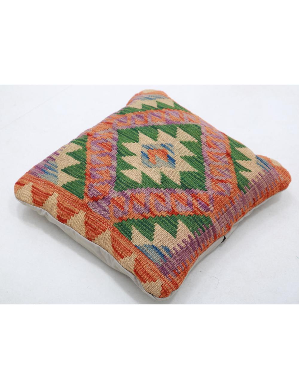 Pillows 1' 5" X 1' 5" Hand-Woven Wool Pillow 1' 5" X 1' 5" (43 X 43) / Multi / Multi