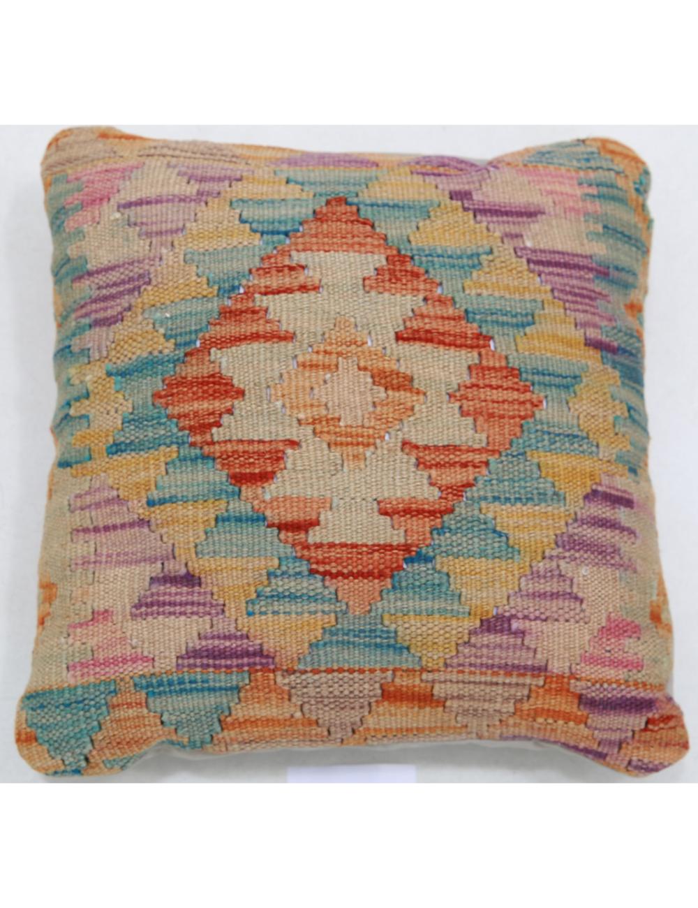 Pillows 1' 5" X 1' 5" Hand-Woven Wool Pillow 1' 5" X 1' 5" (43 X 43) / Multi / Multi