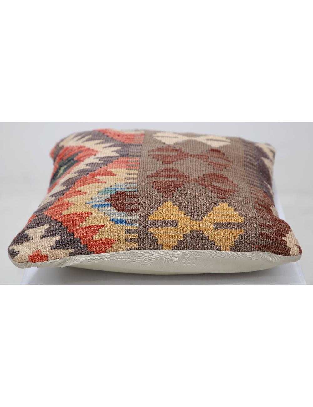 Pillows 1' 5" X 1' 5" Hand-Woven Wool Pillow 1' 5" X 1' 5" (43 X 43) / Multi / Multi