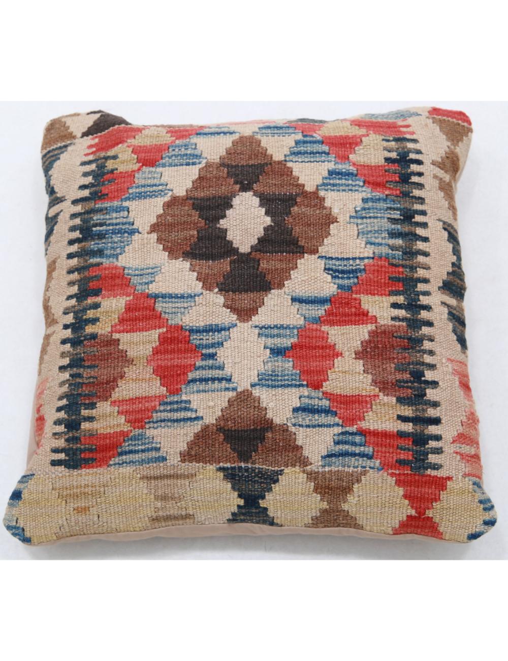 Pillows 1' 5" X 1' 5" Hand-Woven Wool Pillow 1' 5" X 1' 5" (43 X 43) / Multi / Multi