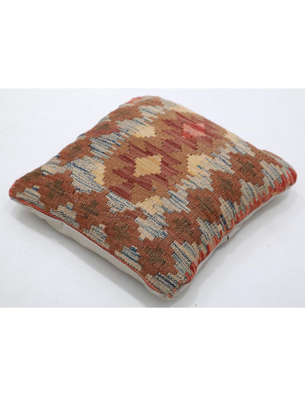 Pillows 1' 5" X 1' 5" Hand-Woven Wool Pillow 1' 5" X 1' 5" (43 X 43) / Multi / Multi