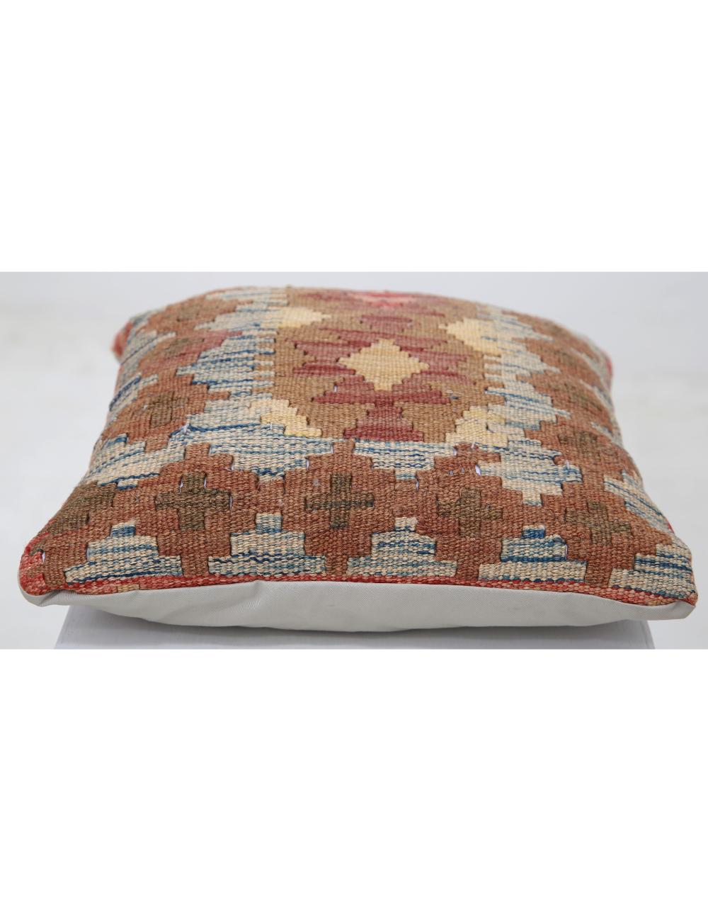 Pillows 1' 5" X 1' 5" Hand-Woven Wool Pillow 1' 5" X 1' 5" (43 X 43) / Multi / Multi