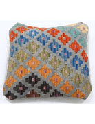 Pillows 1' 5" X 1' 5" Hand-Woven Wool Pillow 1' 5" X 1' 5" (43 X 43) / Multi / Multi