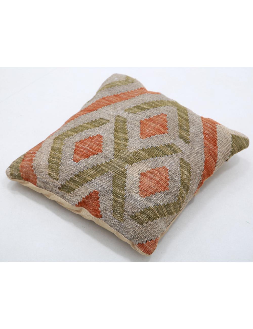 Pillows 1' 5" X 1' 5" Hand-Woven Wool Pillow 1' 5" X 1' 5" (43 X 43) / Multi / Multi