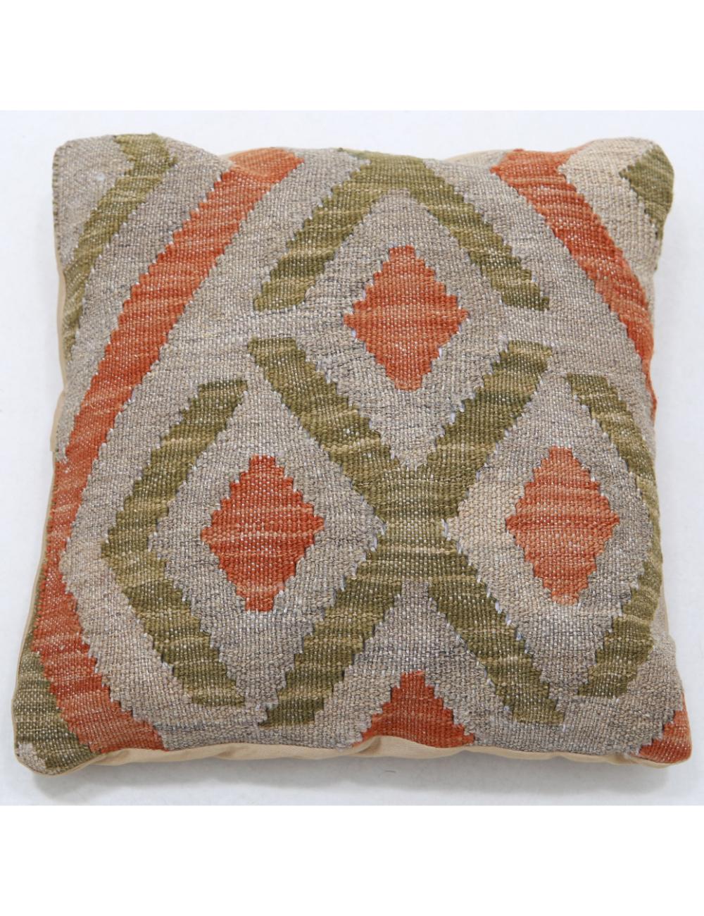 Pillows 1' 5" X 1' 5" Hand-Woven Wool Pillow 1' 5" X 1' 5" (43 X 43) / Multi / Multi