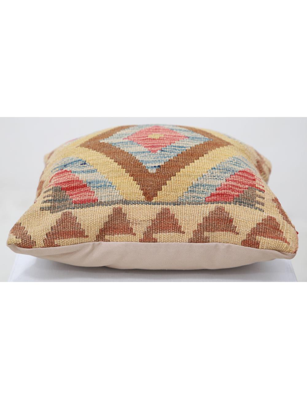 Pillows 1' 5" X 1' 5" Hand-Woven Wool Pillow 1' 5" X 1' 5" (43 X 43) / Multi / Multi