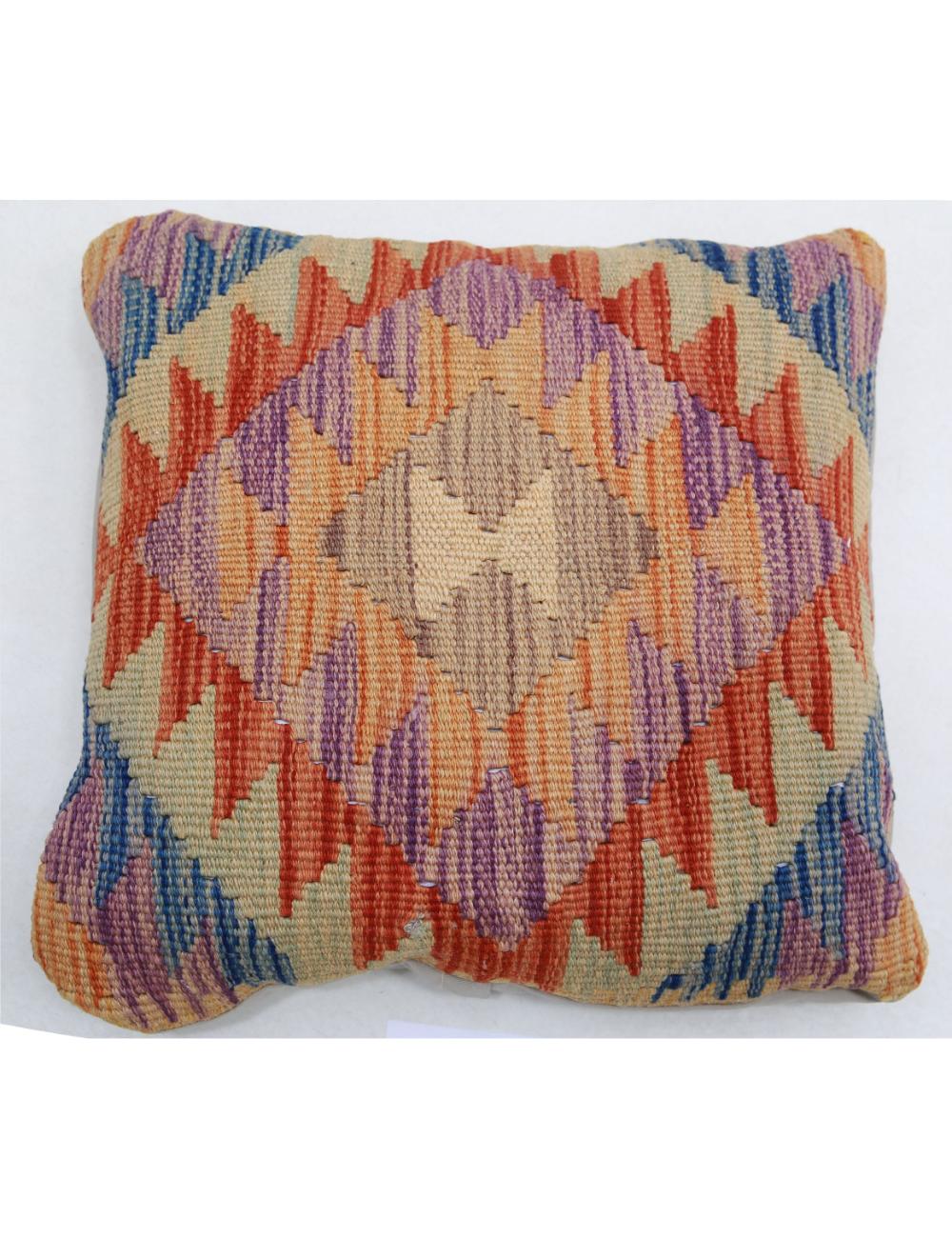 Pillows 1' 5" X 1' 5" Hand-Woven Wool Pillow 1' 5" X 1' 5" (43 X 43) / Multi / Multi