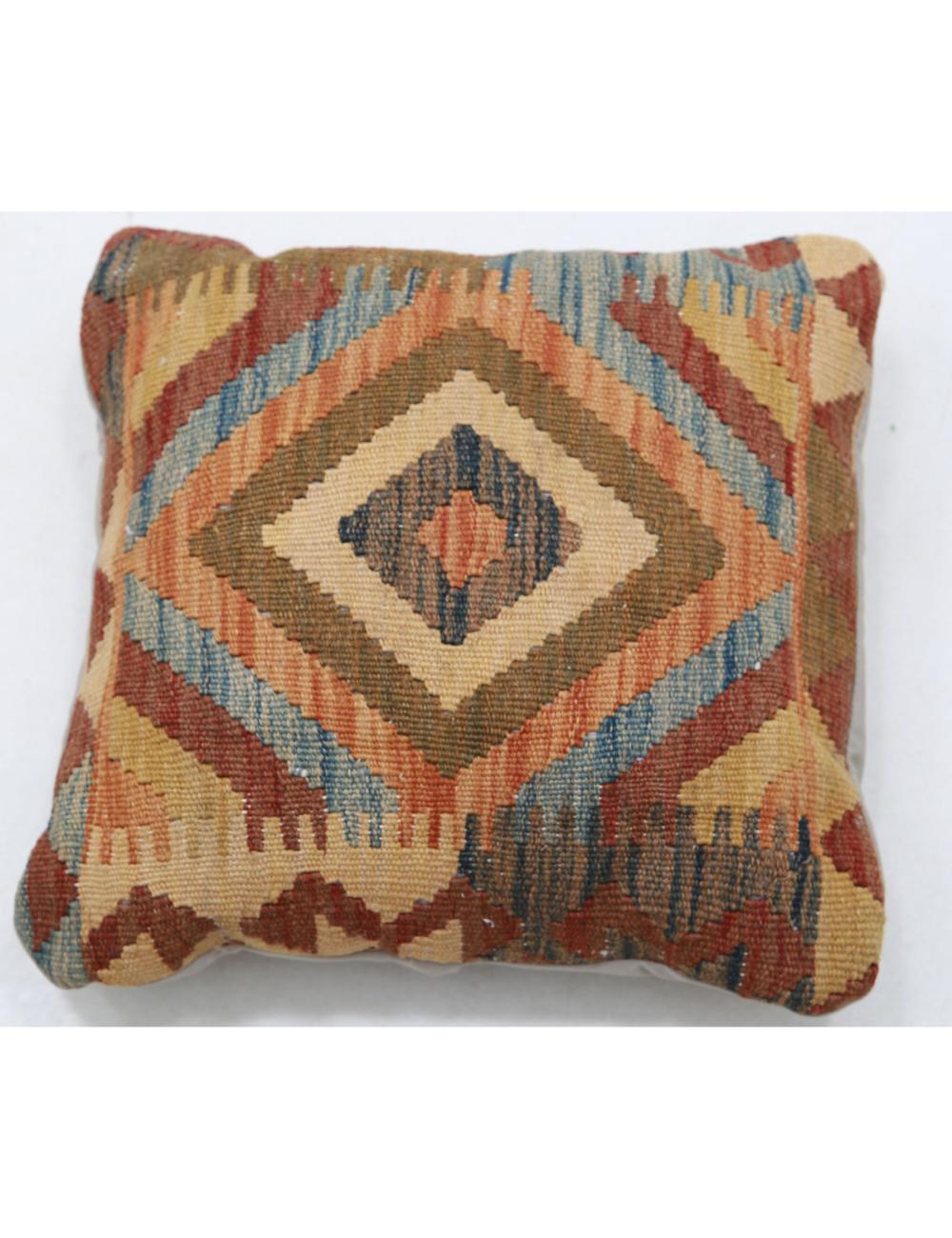 Pillows 1' 5" X 1' 5" Hand-Woven Wool Pillow 1' 5" X 1' 5" (43 X 43) / Multi / Multi