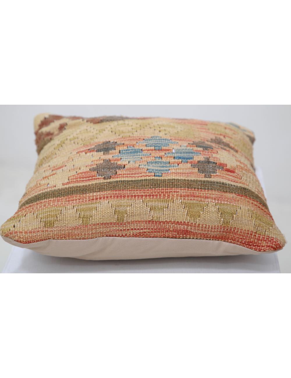 Pillows 1' 5" X 1' 5" Hand-Woven Wool Pillow 1' 5" X 1' 5" (43 X 43) / Multi / Multi