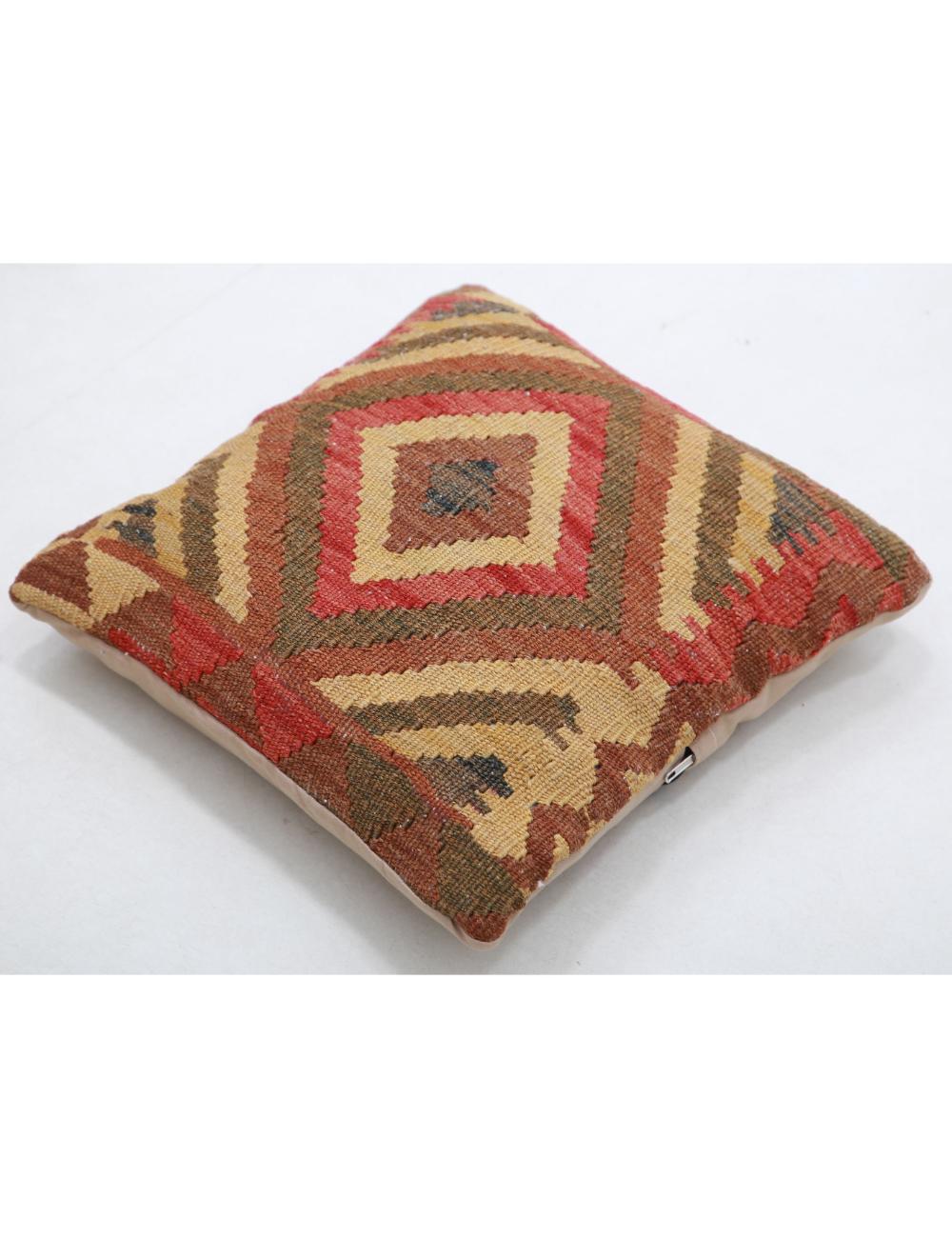 Pillows 1' 5" X 1' 5" Hand-Woven Wool Pillow 1' 5" X 1' 5" (43 X 43) / Multi / Multi