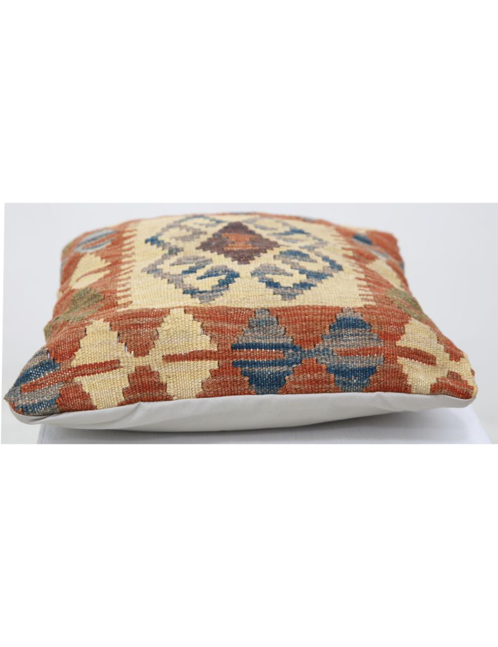 Pillows 1' 5" X 1' 5" Hand-Woven Wool Pillow 1' 5" X 1' 5" (43 X 43) / Multi / Multi