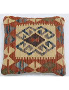 Pillows 1' 5" X 1' 5" Hand-Woven Wool Pillow 1' 5" X 1' 5" (43 X 43) / Multi / Multi