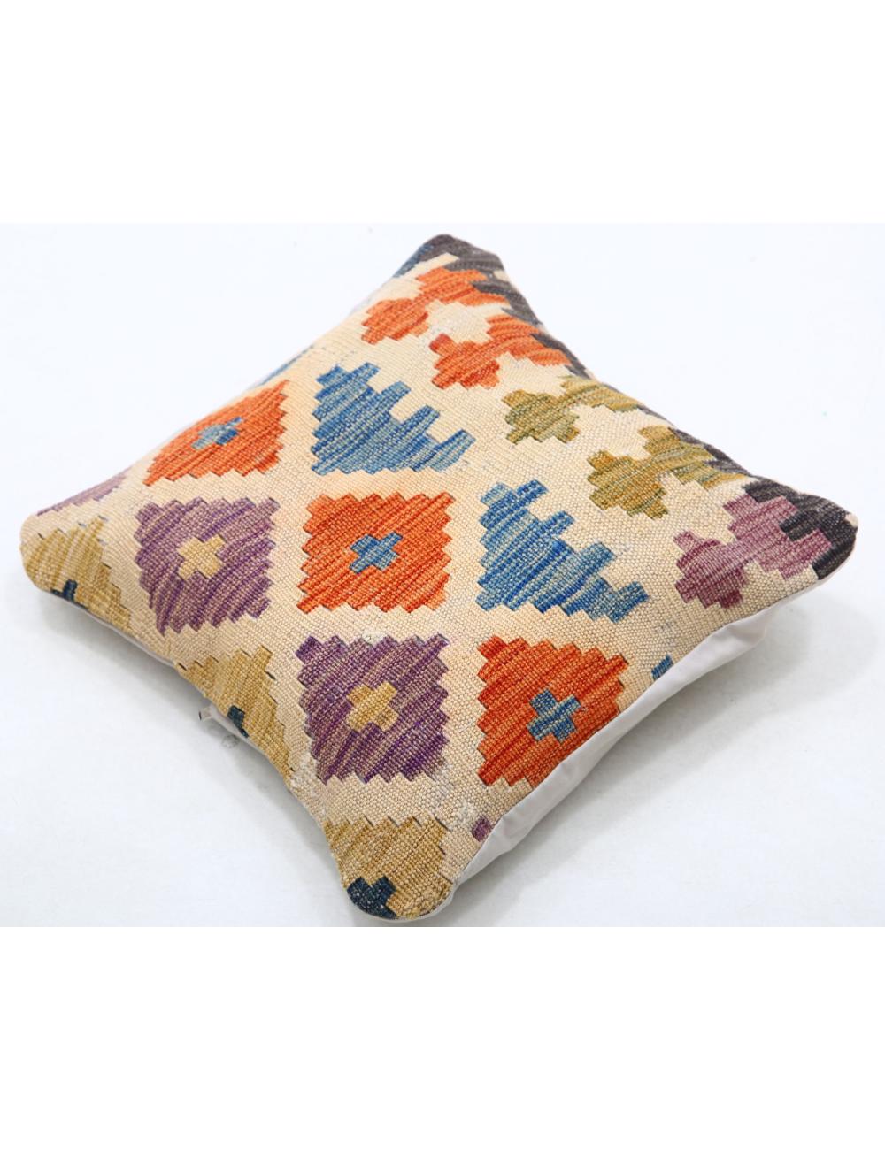 Pillows 1' 5" X 1' 5" Hand-Woven Wool Pillow 1' 5" X 1' 5" (43 X 43) / Multi / Multi