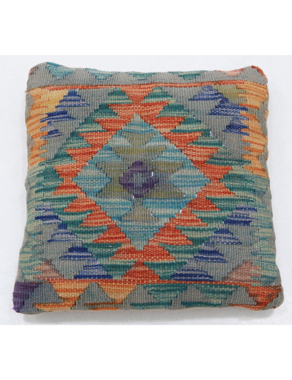 Pillows 1' 5" X 1' 5" Hand-Woven Wool Pillow 1' 5" X 1' 5" (43 X 43) / Multi / Multi