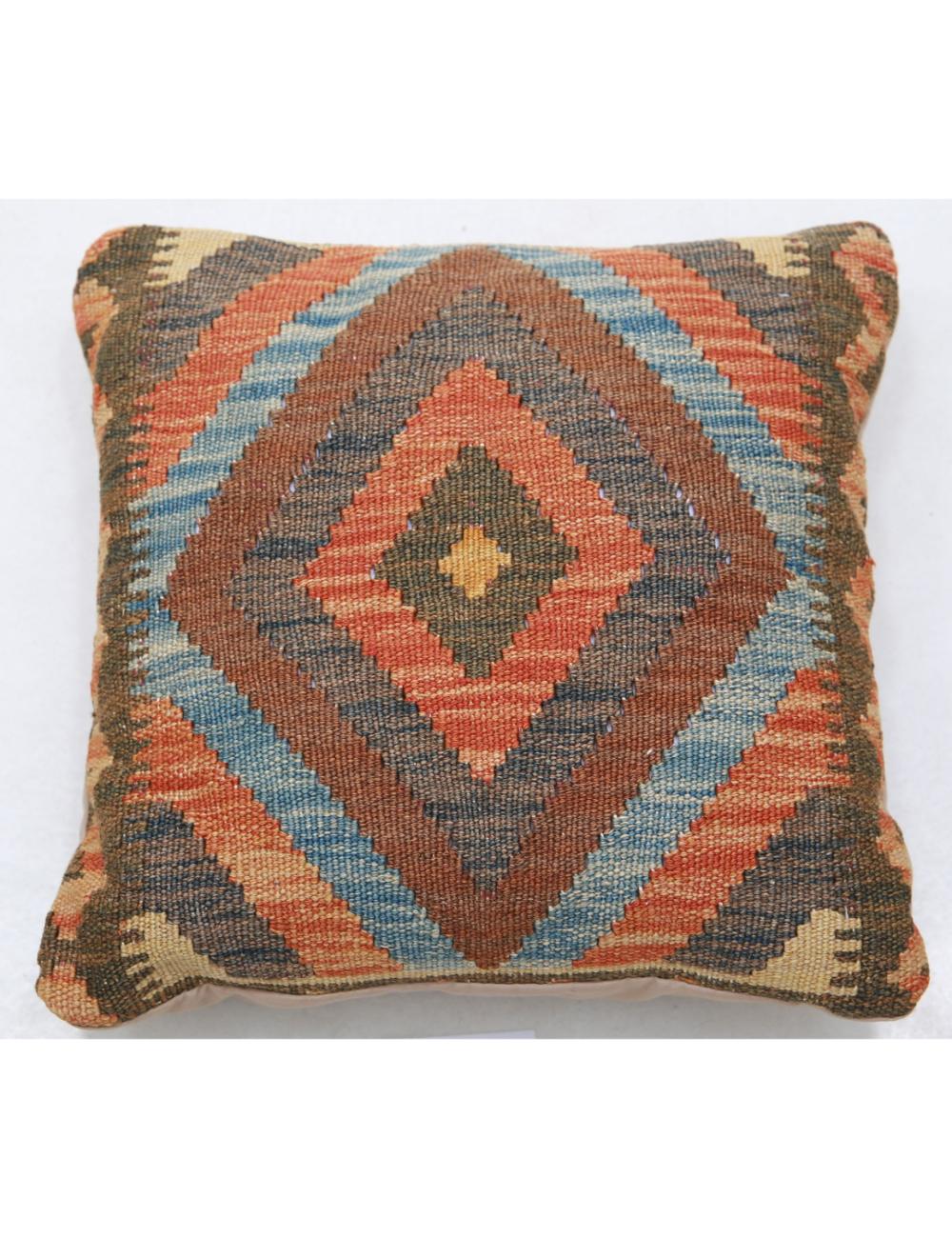 Pillows 1' 5" X 1' 5" Hand-Woven Wool Pillow 1' 5" X 1' 5" (43 X 43) / Multi / Multi