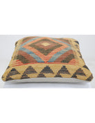 Pillows 1' 5" X 1' 5" Hand-Woven Wool Pillow 1' 5" X 1' 5" (43 X 43) / Multi / Multi