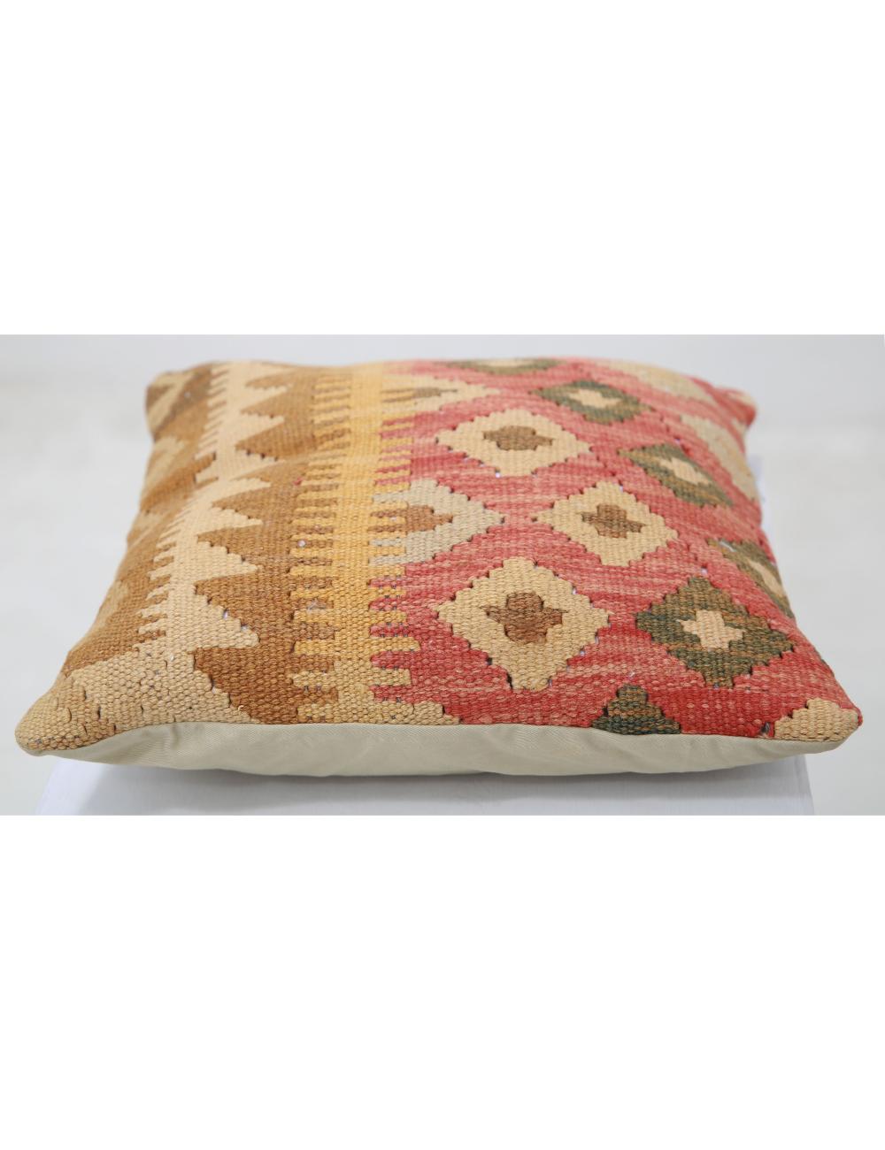 Pillows 1' 5" X 1' 5" Hand-Woven Wool Pillow 1' 5" X 1' 5" (43 X 43) / Multi / Multi