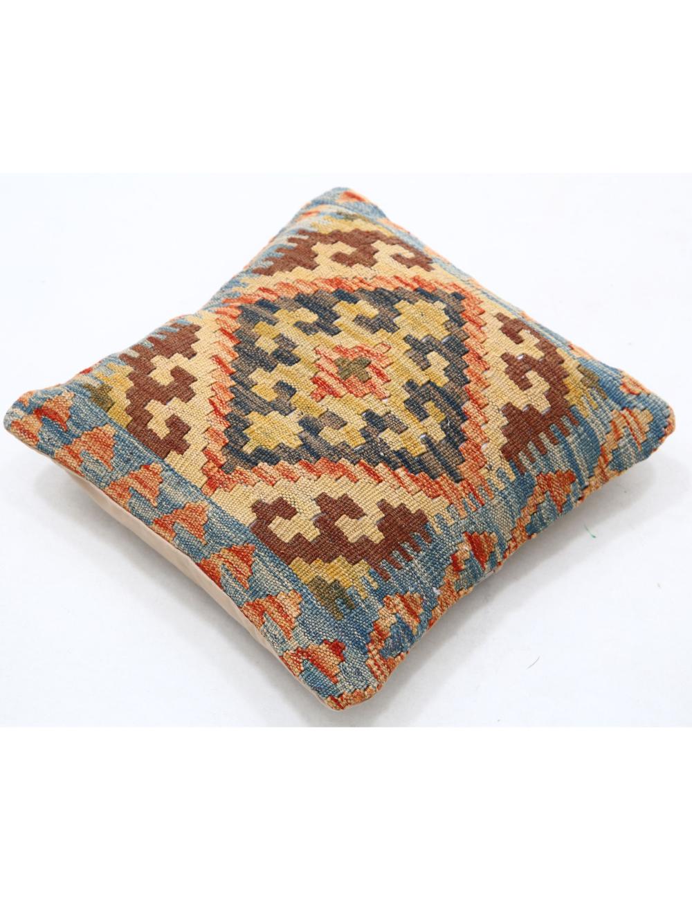 Pillows 1' 5" X 1' 5" Hand-Woven Wool Pillow 1' 5" X 1' 5" (43 X 43) / Multi / Multi