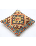 Pillows 1' 5" X 1' 5" Hand-Woven Wool Pillow 1' 5" X 1' 5" (43 X 43) / Multi / Multi