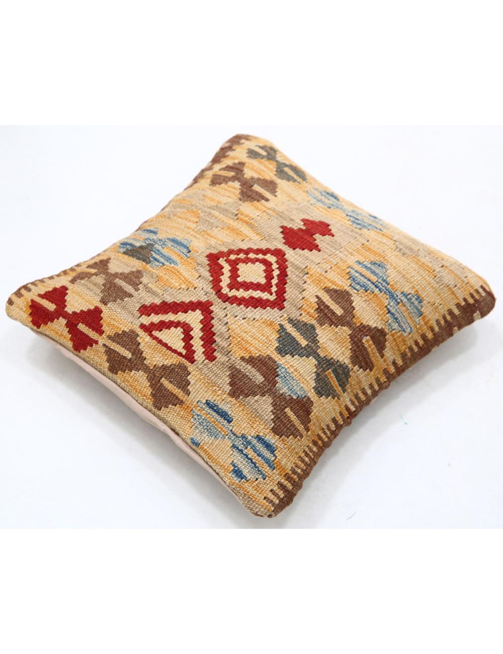 Pillows 1' 5" X 1' 5" Hand-Woven Wool Pillow 1' 5" X 1' 5" (43 X 43) / Multi / Multi