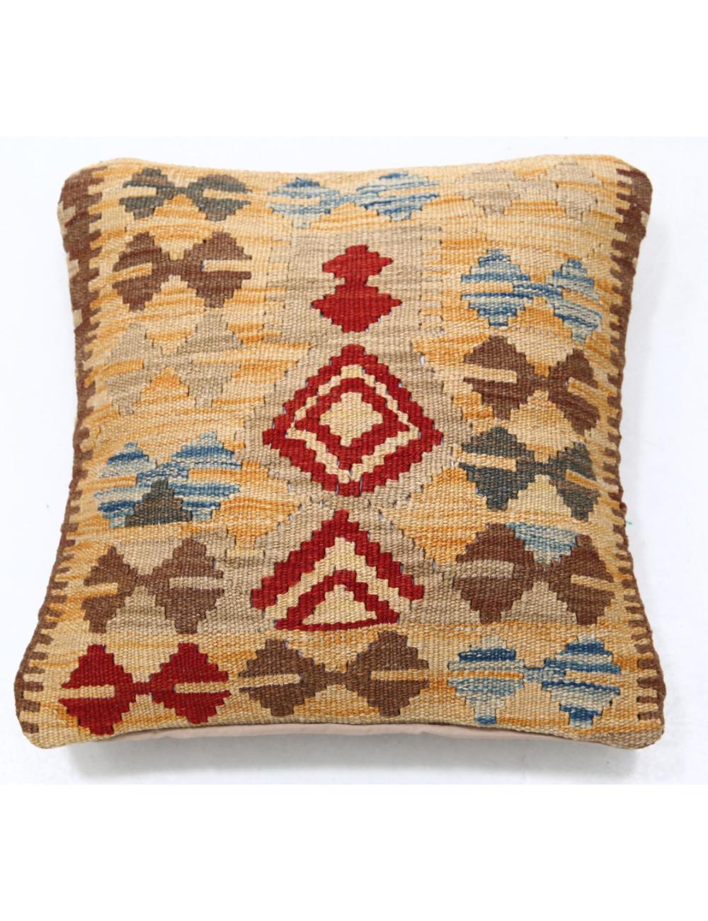 Pillows 1' 5" X 1' 5" Hand-Woven Wool Pillow 1' 5" X 1' 5" (43 X 43) / Multi / Multi