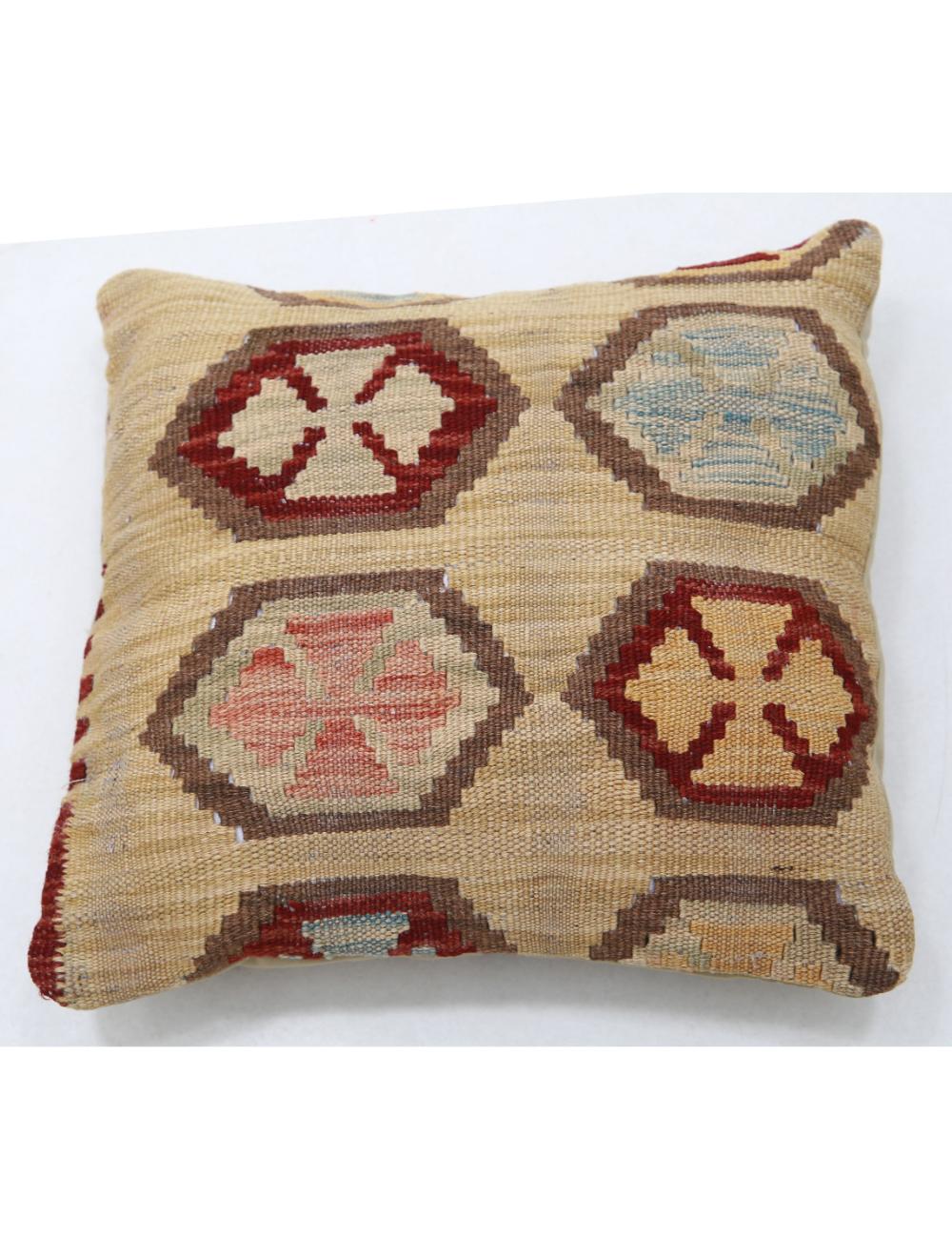 Pillows 1' 5" X 1' 5" Hand-Woven Wool Pillow 1' 5" X 1' 5" (43 X 43) / Multi / Multi