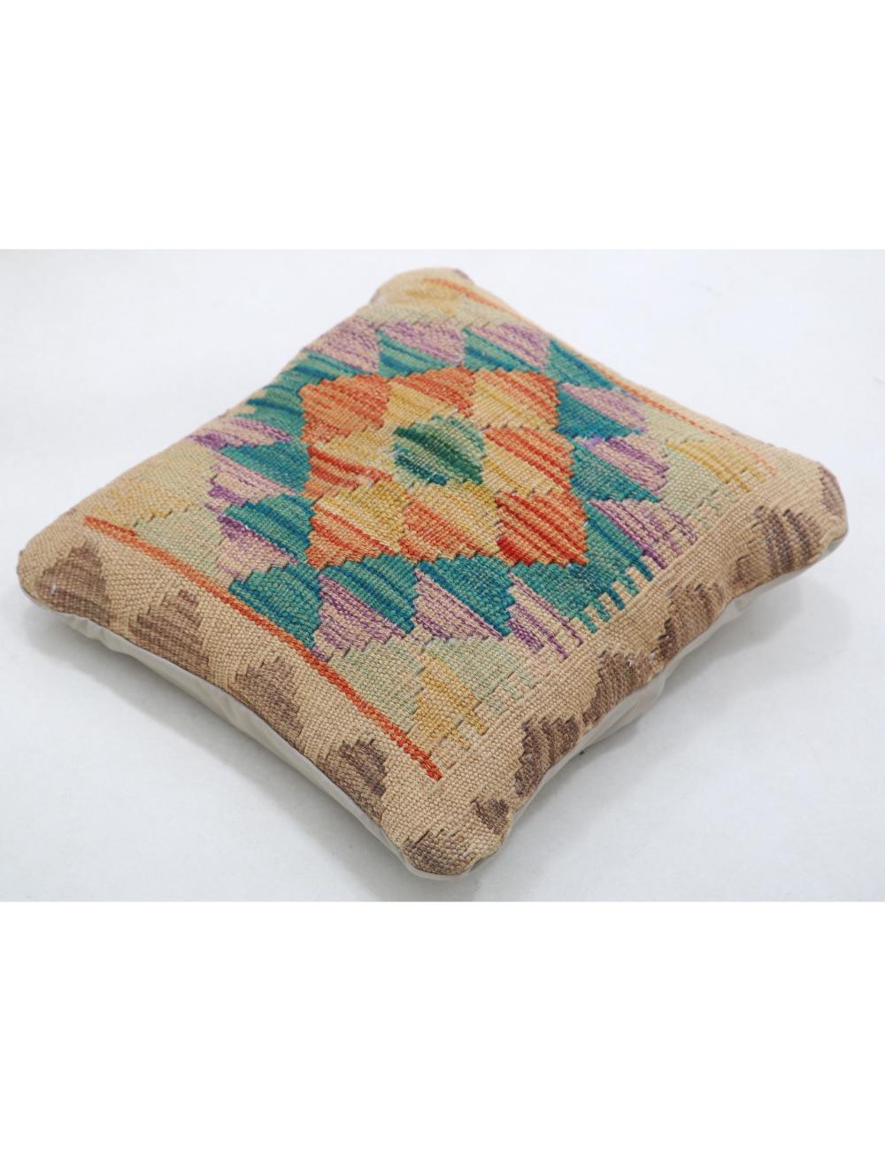 Pillows 1' 5" X 1' 5" Hand-Woven Wool Pillow 1' 5" X 1' 5" (43 X 43) / Multi / Multi