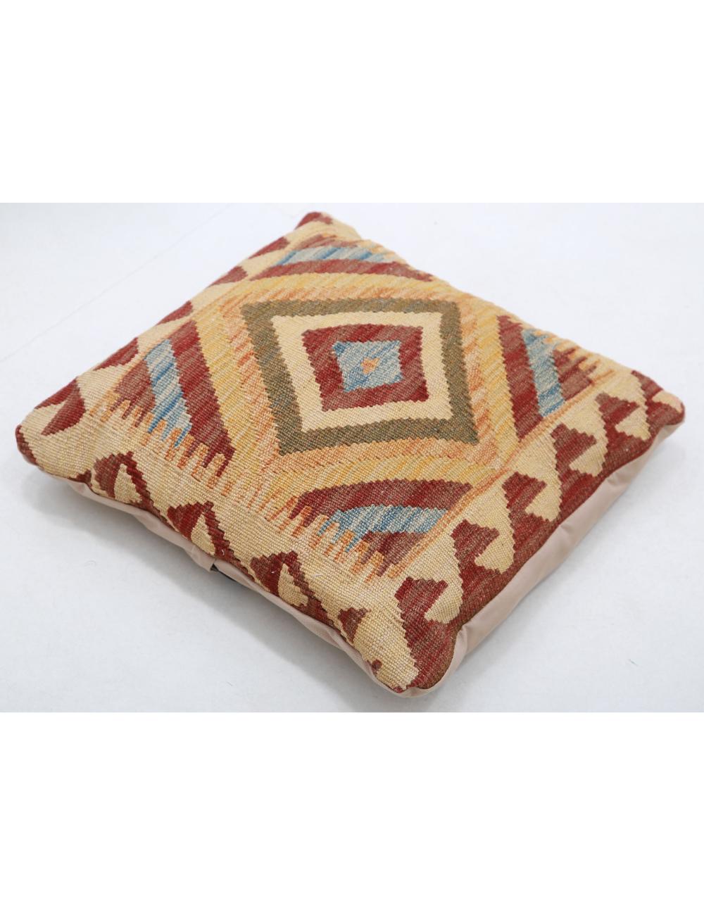 Pillows 1' 5" X 1' 5" Hand-Woven Wool Pillow 1' 5" X 1' 5" (43 X 43) / Multi / Multi