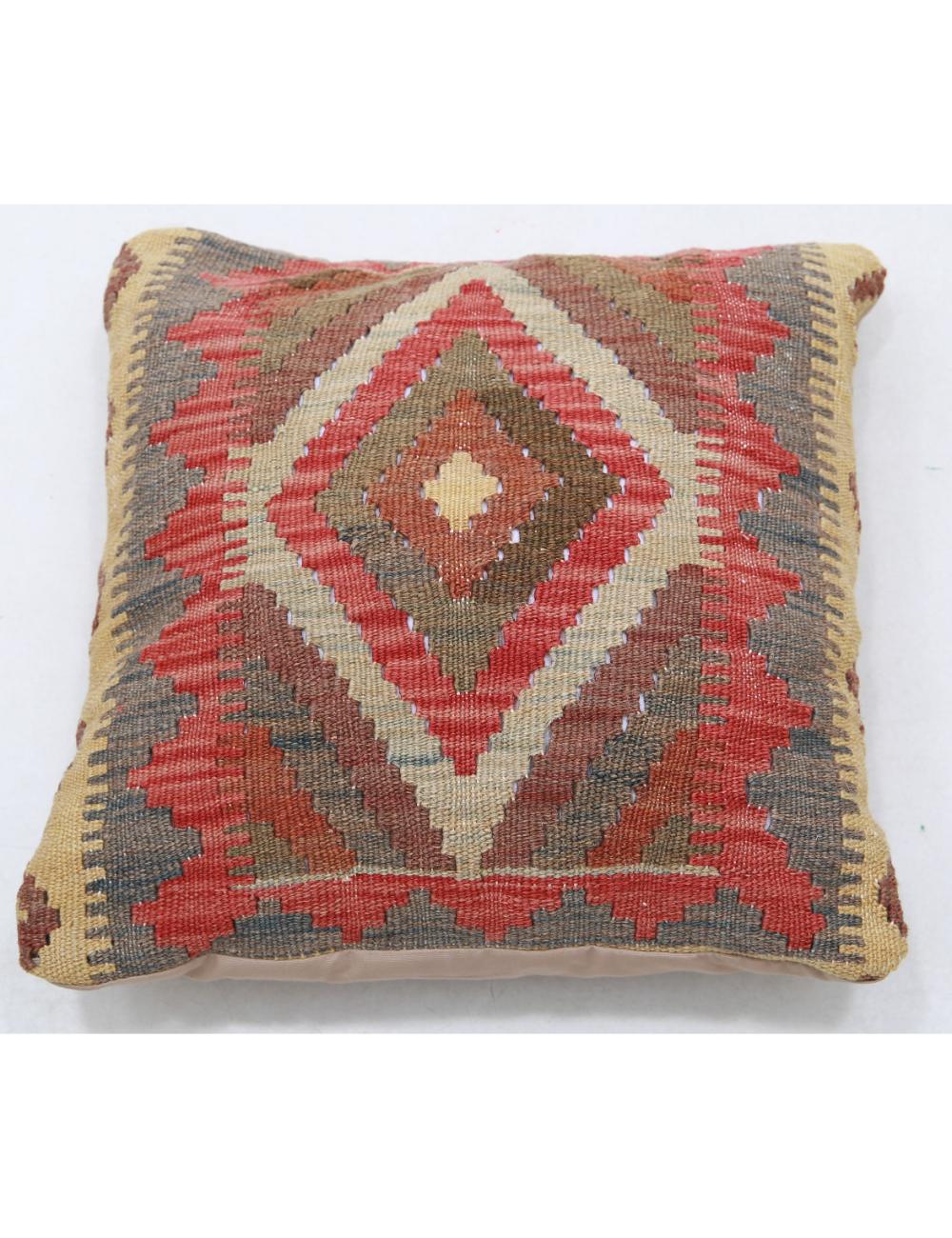 Pillows 1' 5" X 1' 5" Hand-Woven Wool Pillow 1' 5" X 1' 5" (43 X 43) / Multi / Multi