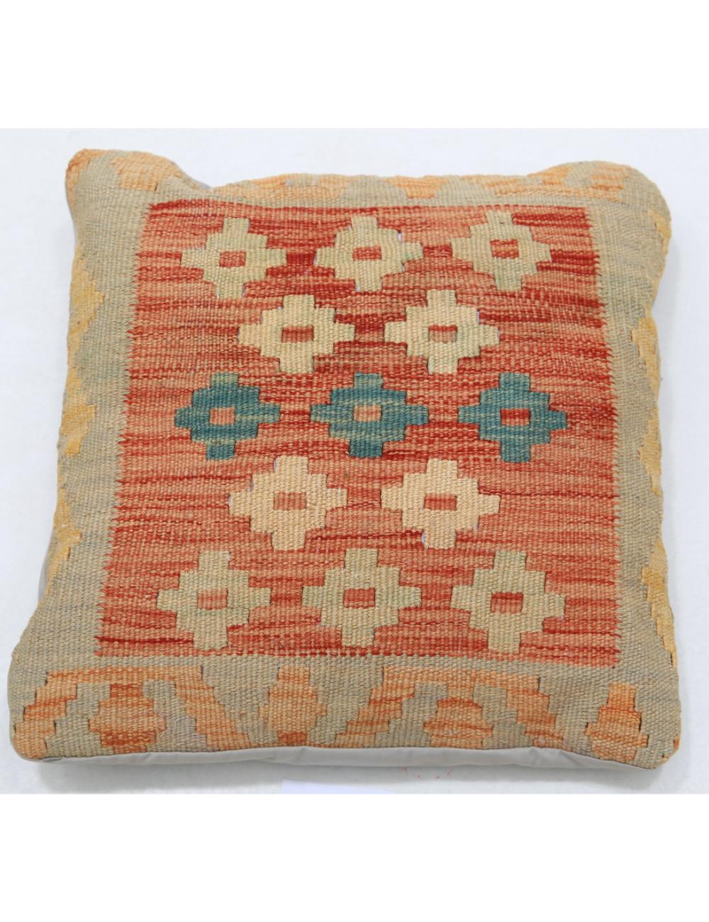 Pillows 1' 5" X 1' 5" Hand-Woven Wool Pillow 1' 5" X 1' 5" (43 X 43) / Multi / Multi