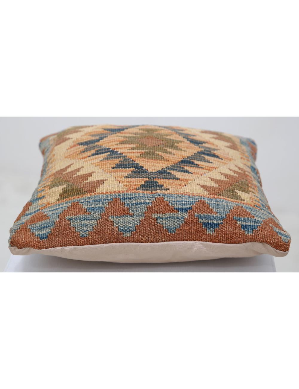 Pillows 1' 5" X 1' 5" Hand-Woven Wool Pillow 1' 5" X 1' 5" (43 X 43) / Multi / Multi