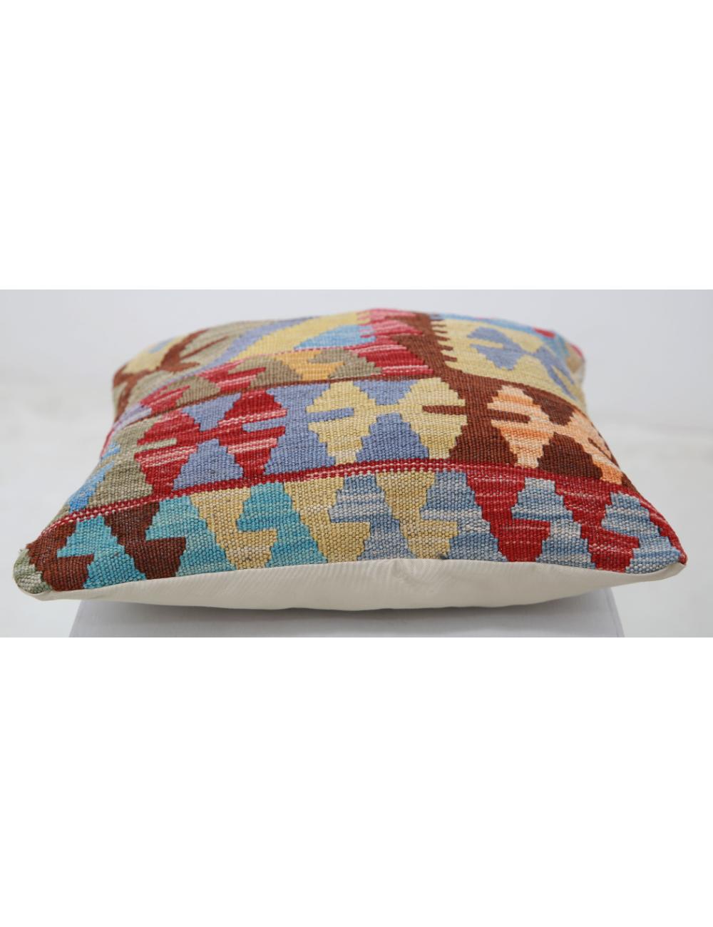 Pillows 1' 5" X 1' 5" Hand-Woven Wool Pillow 1' 5" X 1' 5" (43 X 43) / Multi / Multi