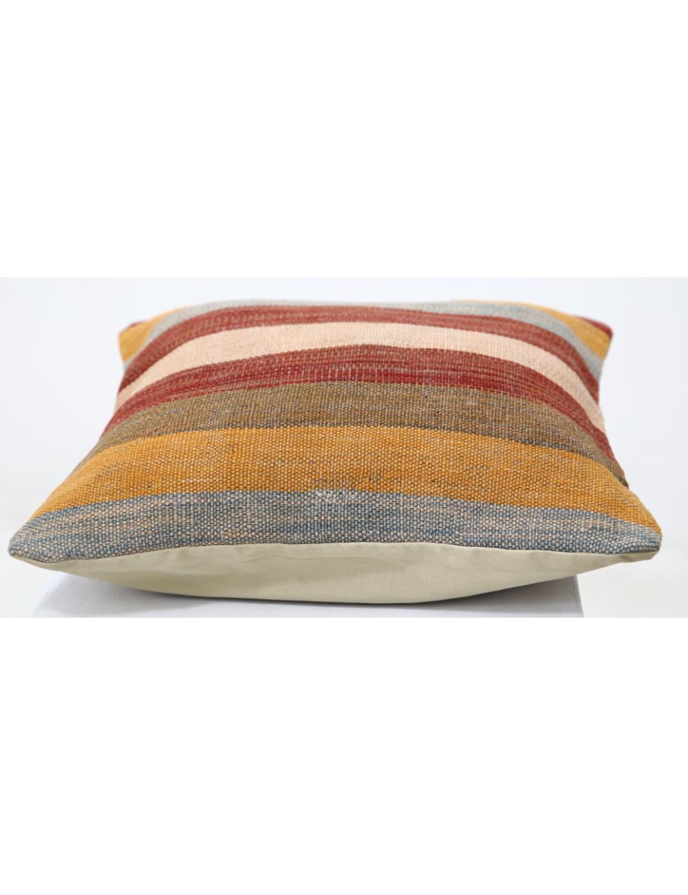 Pillows 1' 5" X 1' 5" Hand-Woven Wool Pillow 1' 5" X 1' 5" (43 X 43) / Multi / Multi