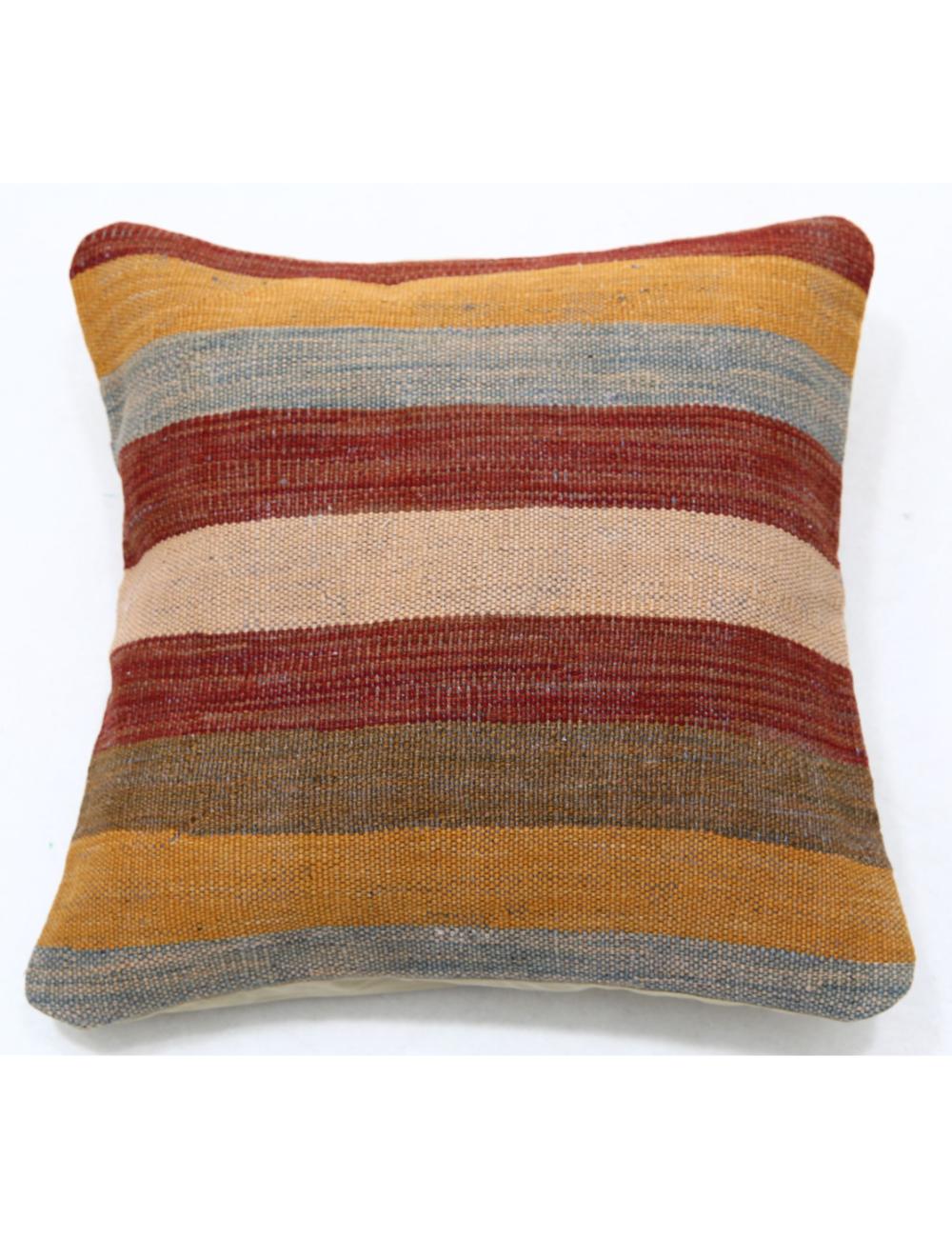 Pillows 1' 5" X 1' 5" Hand-Woven Wool Pillow 1' 5" X 1' 5" (43 X 43) / Multi / Multi