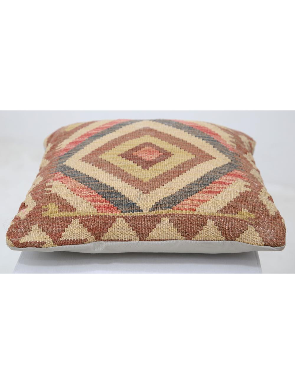 Pillows 1' 5" X 1' 5" Hand-Woven Wool Pillow 1' 5" X 1' 5" (43 X 43) / Multi / Multi