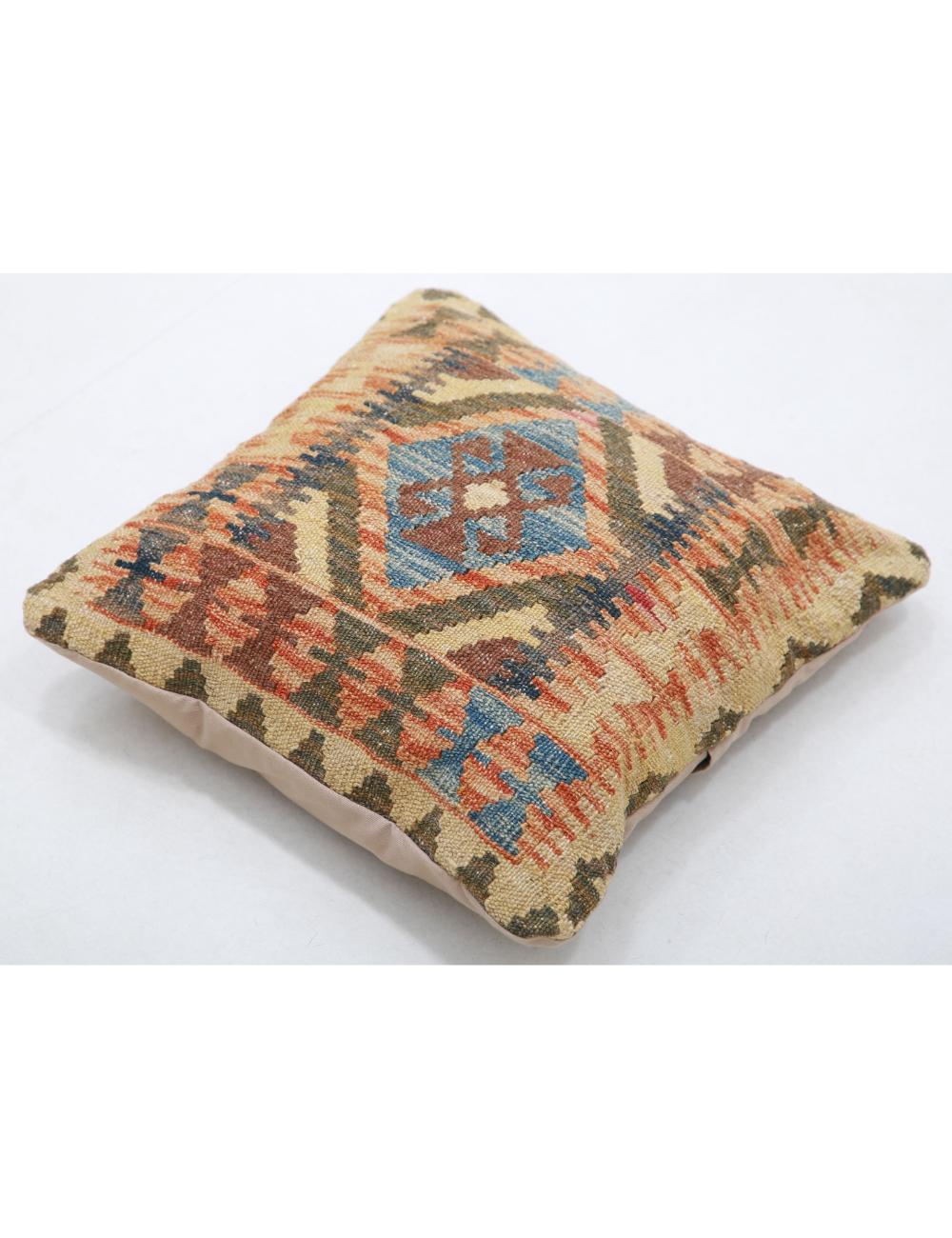 Pillows 1' 5" X 1' 5" Hand-Woven Wool Pillow 1' 5" X 1' 5" (43 X 43) / Multi / Multi