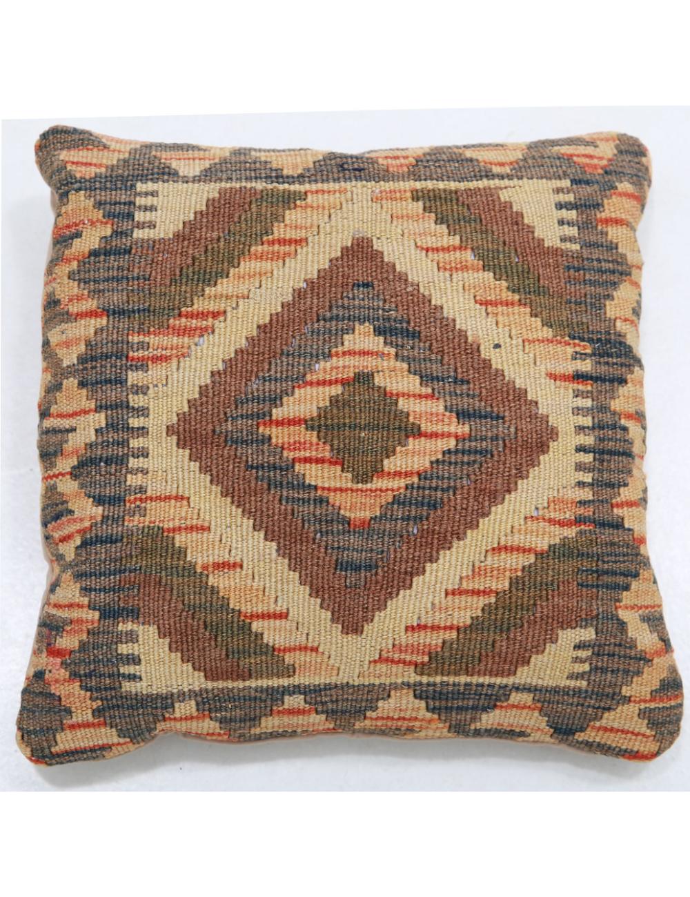 Pillows 1' 5" X 1' 5" Hand-Woven Wool Pillow 1' 5" X 1' 5" (43 X 43) / Multi / Multi