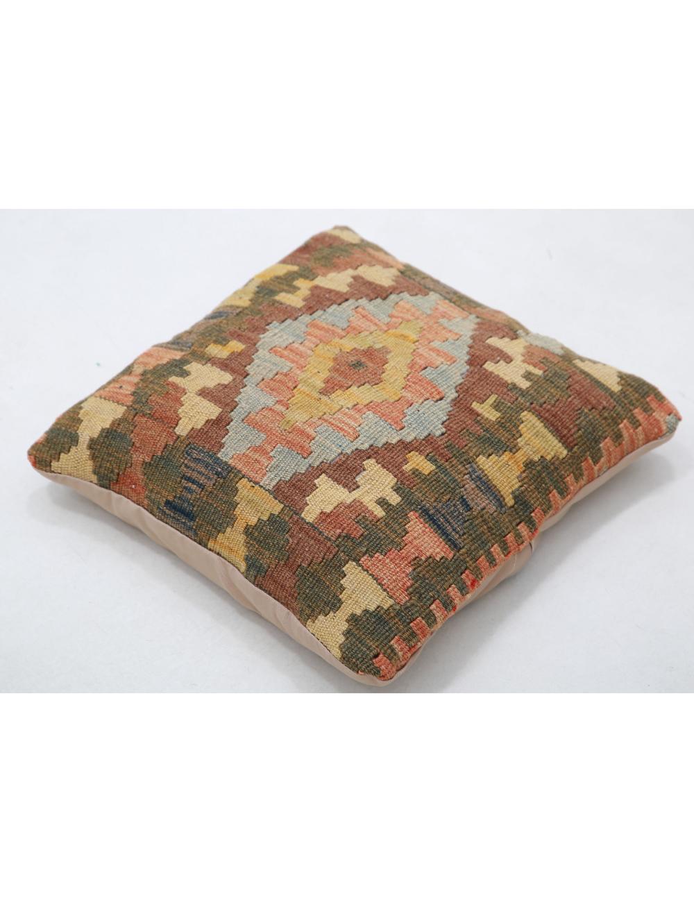 Pillows 1' 5" X 1' 5" Hand-Woven Wool Pillow 1' 5" X 1' 5" (43 X 43) / Multi / Multi