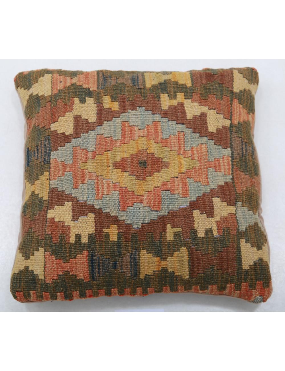 Pillows 1' 5" X 1' 5" Hand-Woven Wool Pillow 1' 5" X 1' 5" (43 X 43) / Multi / Multi