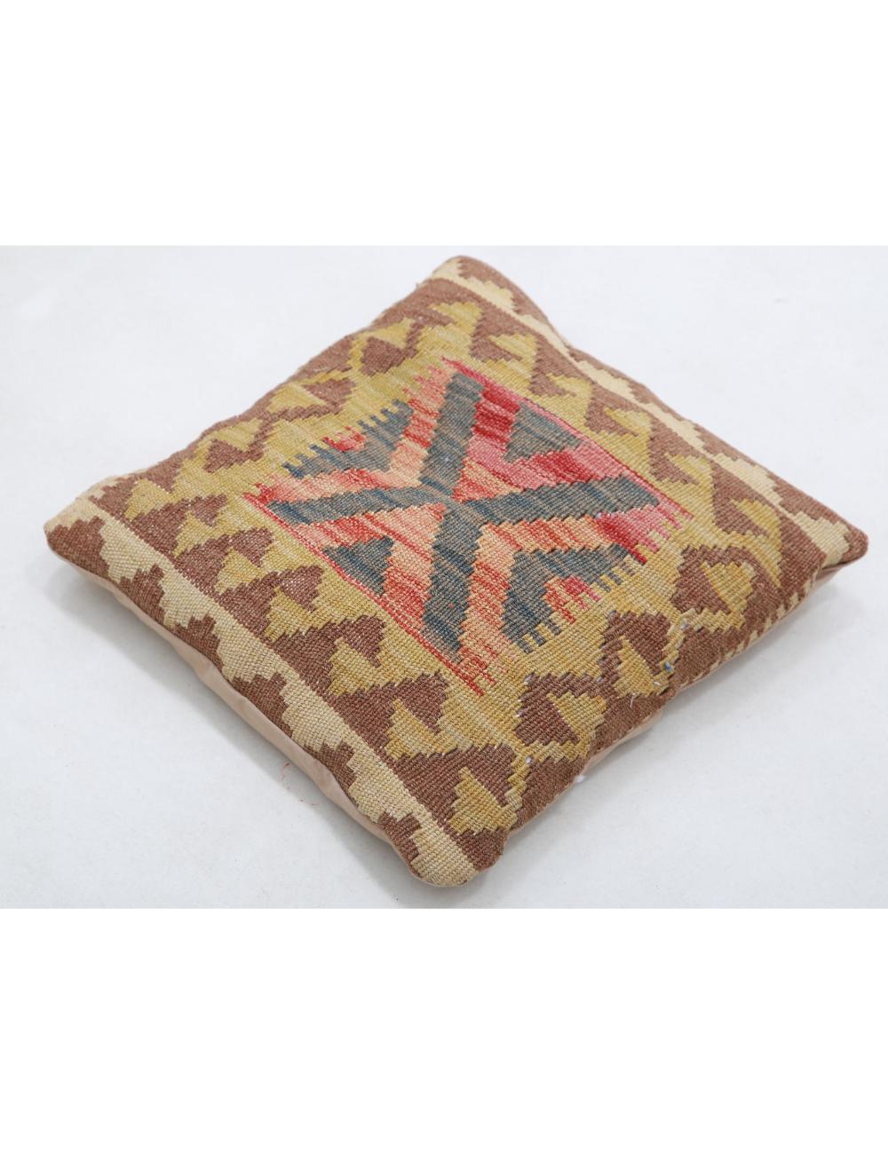 Pillows 1' 5" X 1' 5" Hand-Woven Wool Pillow 1' 5" X 1' 5" (43 X 43) / Multi / Multi