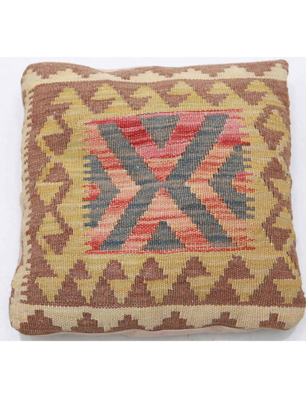 Pillows 1' 5" X 1' 5" Hand-Woven Wool Pillow 1' 5" X 1' 5" (43 X 43) / Multi / Multi