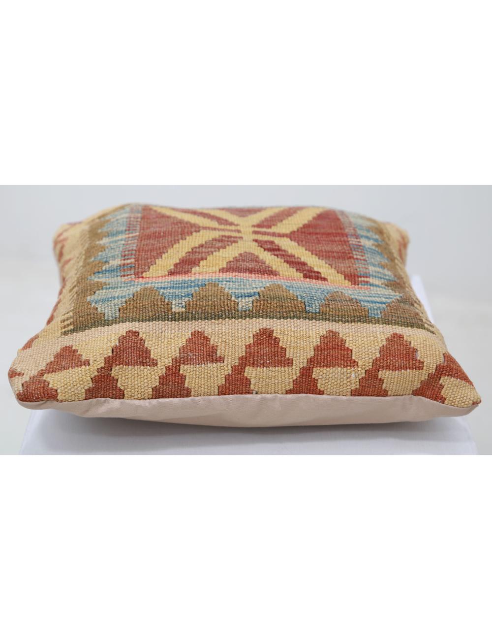 Pillows 1' 5" X 1' 5" Hand-Woven Wool Pillow 1' 5" X 1' 5" (43 X 43) / Multi / Multi